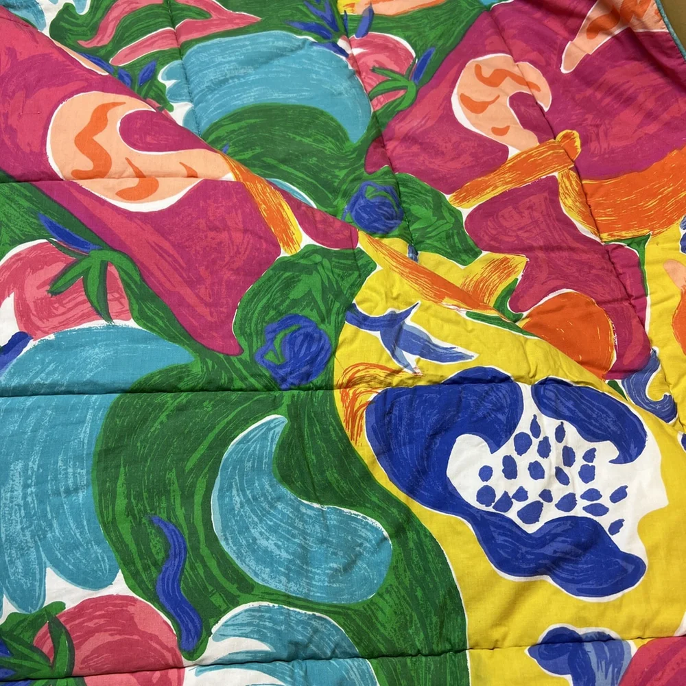 Ralph Lauren Twin Comforter Costa Paradiso 80's Colorful Vibrant Retro Vintage